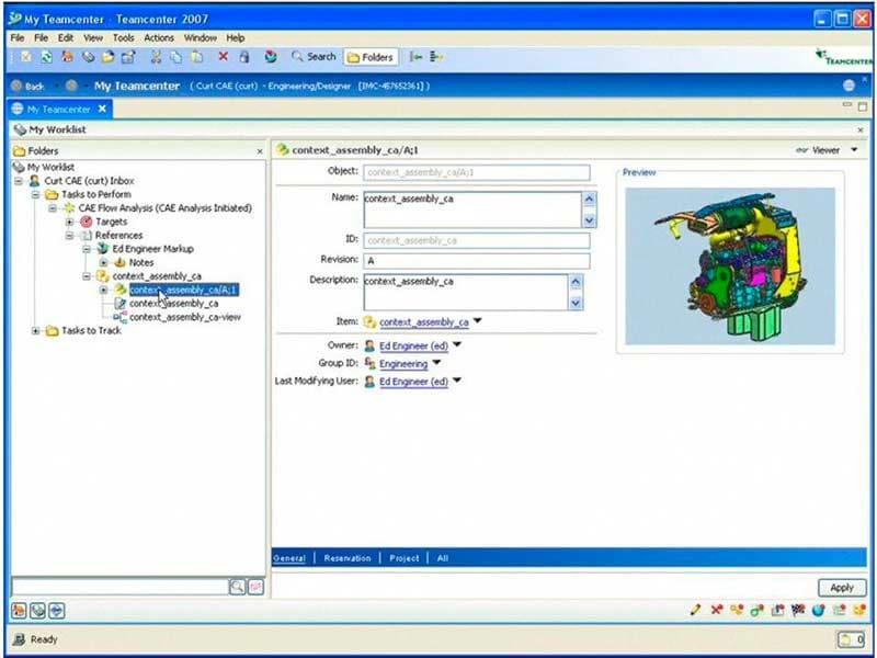 Teamcenter Context Summary
