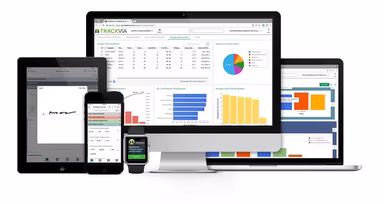 TrackVia Dashboard Screens