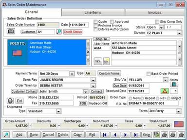 Visual EstiTrack Order and release management