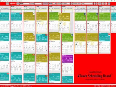 Visual EstiTrack Touch scheduling board