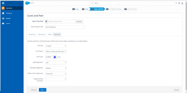 Pardot Form editor
