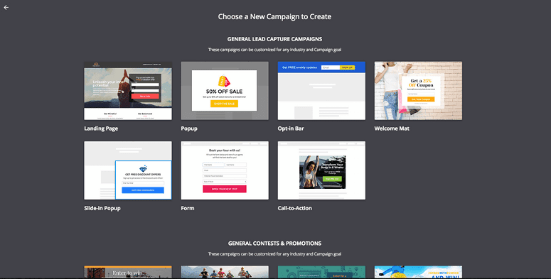 Wishpond Create Campaign
