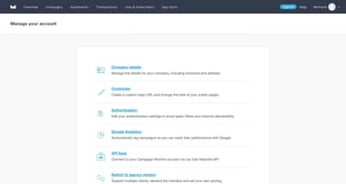 Campaign Monitor Settings
