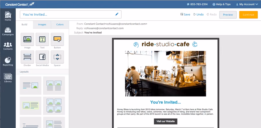 Constant Contact Software Tool