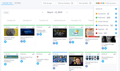 ContentStudio Schedule Posts