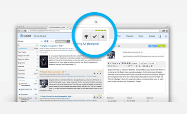 Curata Reviewing Articles