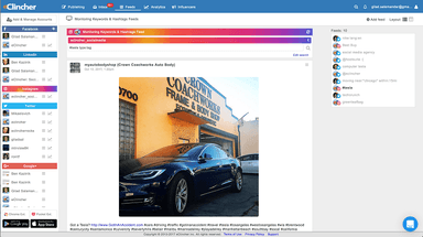 Monitor keywords And Hashtags