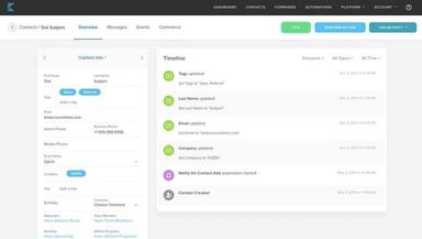 Kizen Software Contact records