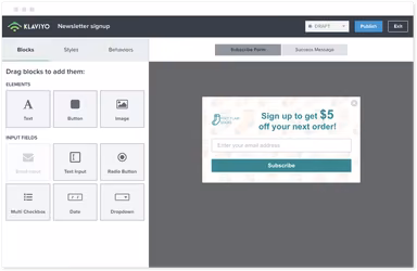 Signup forms