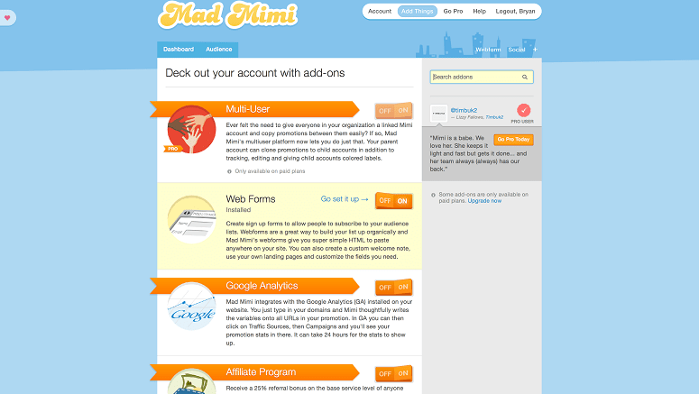 Email Campaigns with Add Ons