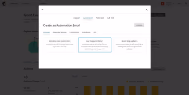 Mailchimp Automated emails