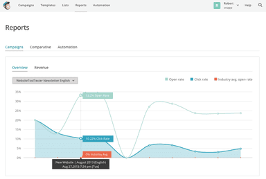 Mailchimp Campaign overview
