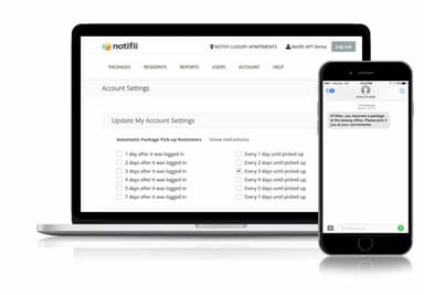 Notifii Account settings