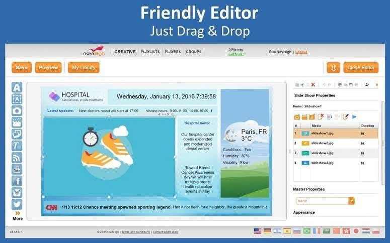 NoviSign Editor