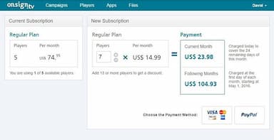 OnSign TV Subscriptions