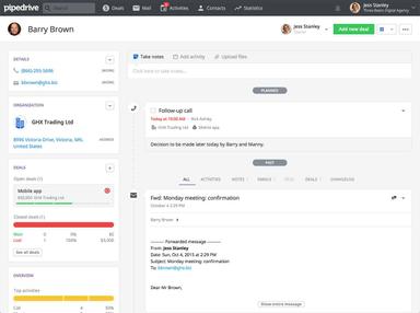 Pipedrive CRM Contacts