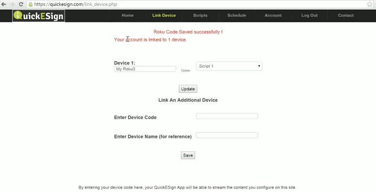 QuickEsign Link Device