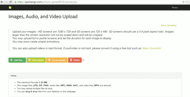 QuickEsign Media Upload