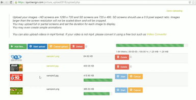 QuickEsign Upload Contents