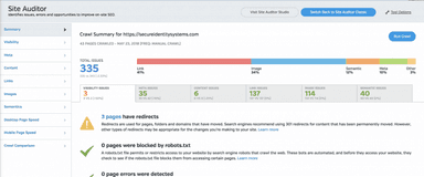 Raven Tools Site auditor
