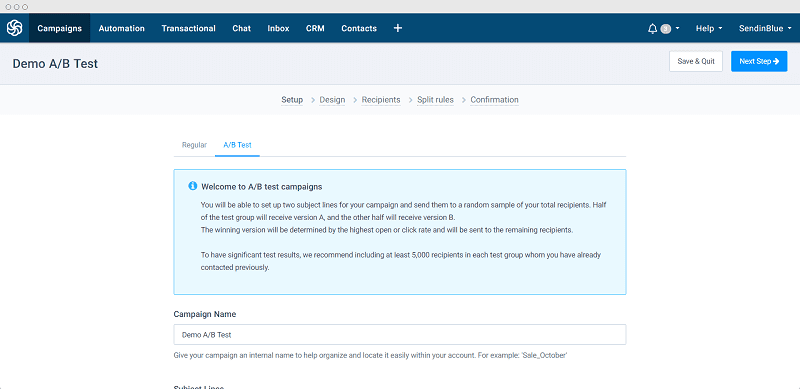 Demo A/B Test