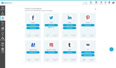 SocialPilot Connect Accounts