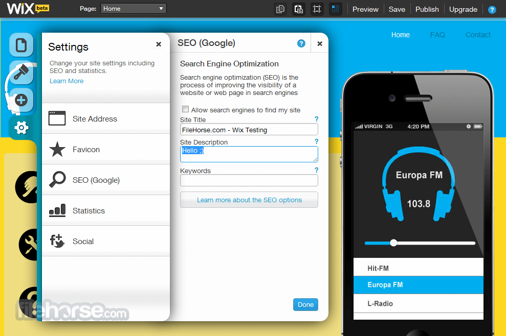 SEO Tools and Analytics Dashboard