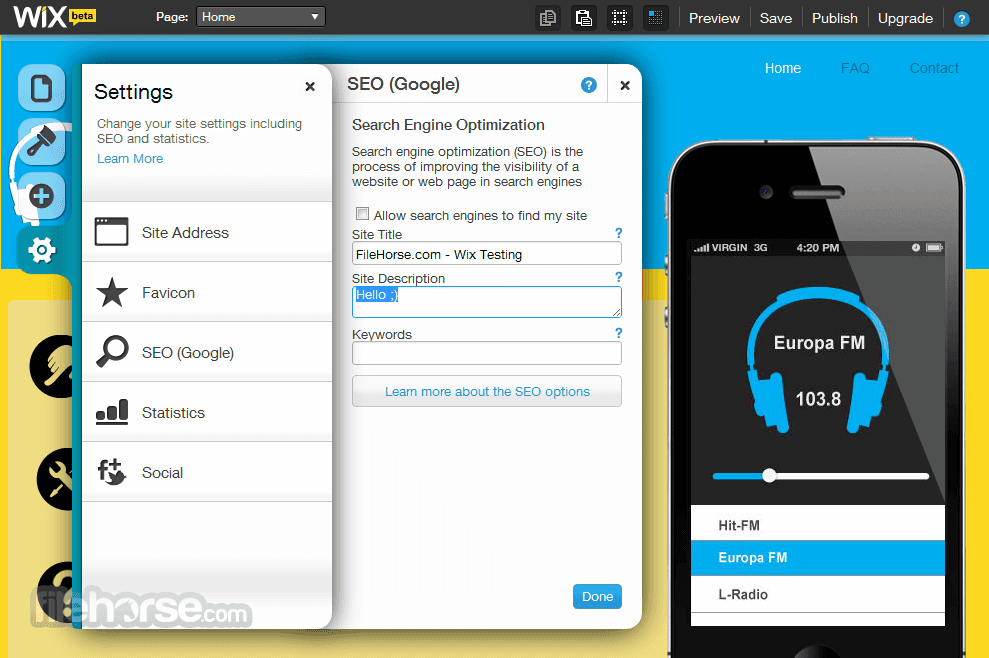 SEO Tools and Analytics Dashboard