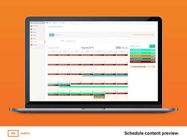 Yodeck Digital Signage Scheduling