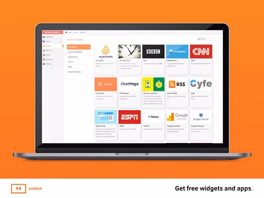 Yodeck Digital Signage Widgets and Apps