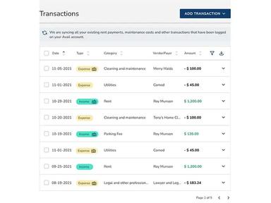Avail Transactions