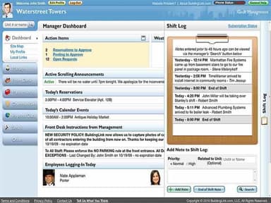 BuildingLink Manager Dashboard