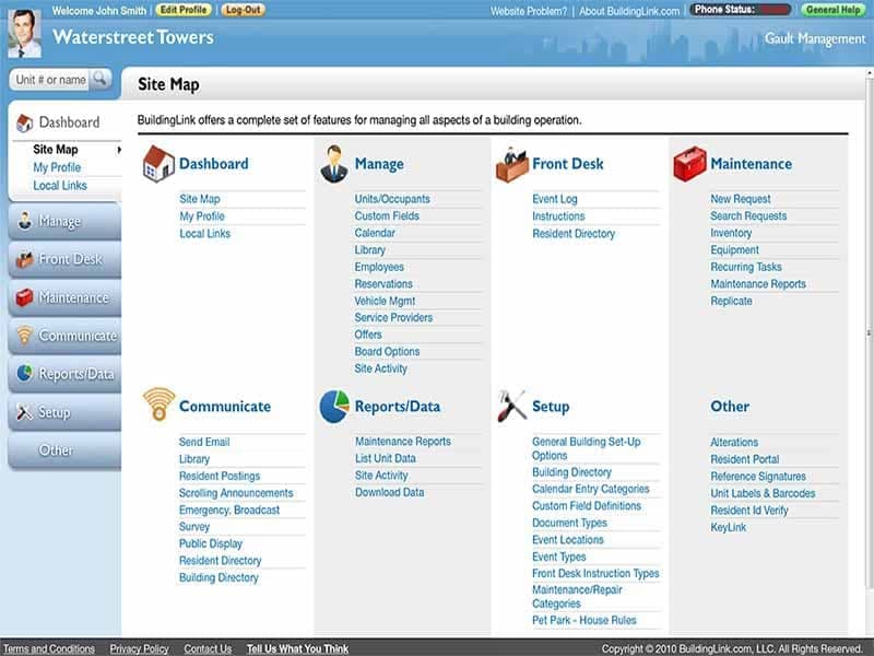 BuildingLink Sitemap