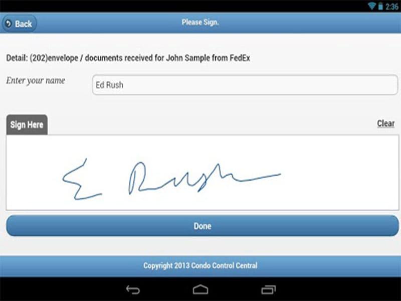 CONDO CONTROL Signatures
