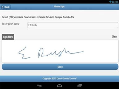 CONDO CONTROL Signatures