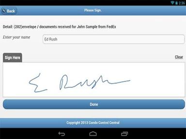 CONDO CONTROL Signatures
