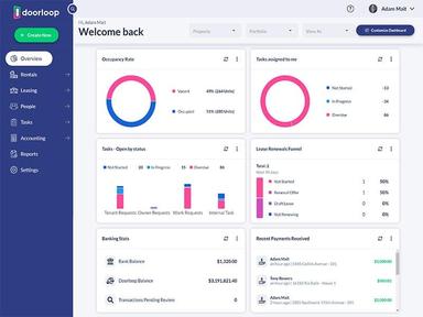DoorLoop Welcome to your Dashboard!