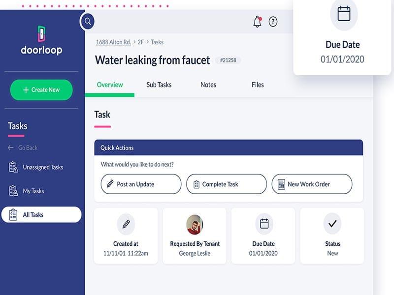 DoorLoop Work order or vendor payment