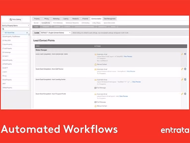 Entrata Automated Workflows