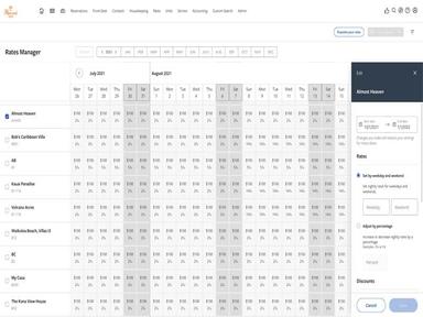 Escapia Rates Manager