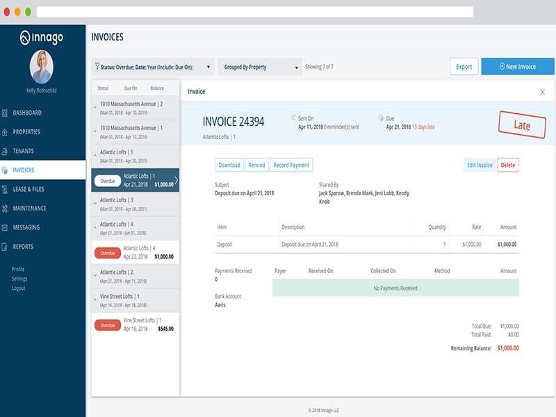 Innago Invoices