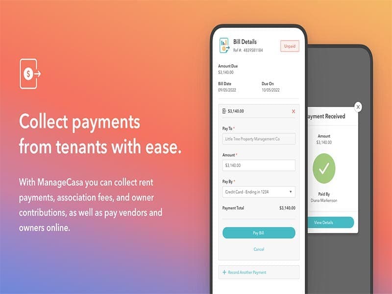 ManageCasa Collect Payments