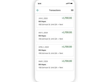 NestEgg automatically keeps track of income and expenses in the Transactions section