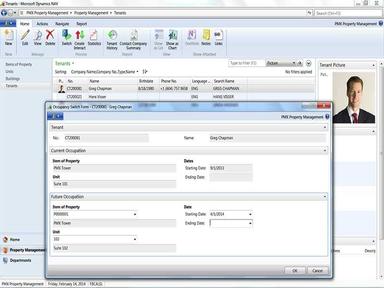PMX Property Management Occupancy Switch Form