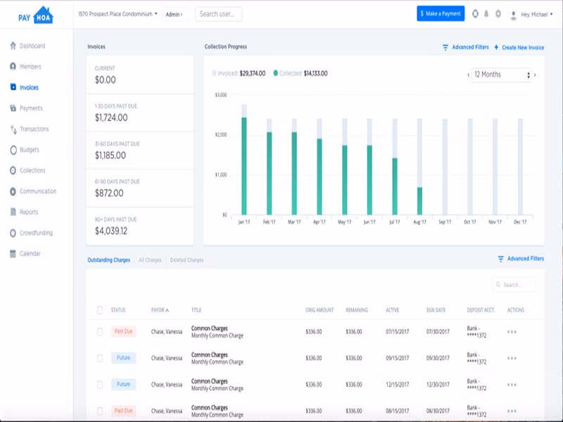Pay HOA invoicing