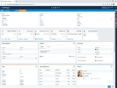 Rent Manager Dashboard View