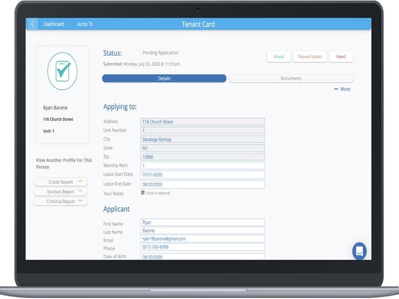RentRedi Application Details