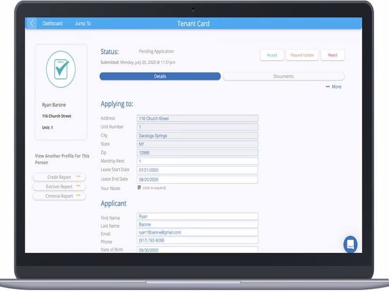 RentRedi Application Details