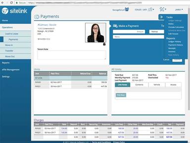 SiteLink Web Payment Details