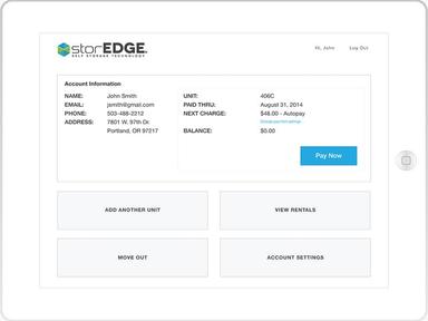  storEDGE Management Software Account Information